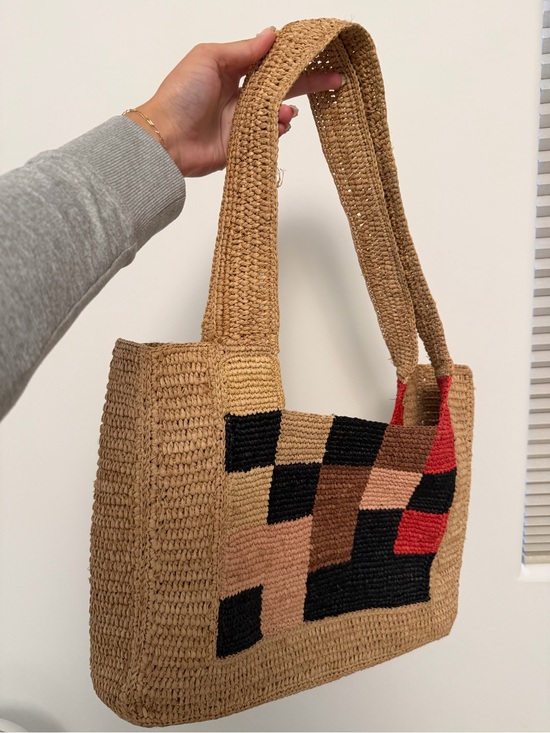Sandro Handbags - Sandro Woven Patchwork Shoulder Bag